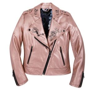 Disney Maleficent Rose Gold Faux Leather Jacket